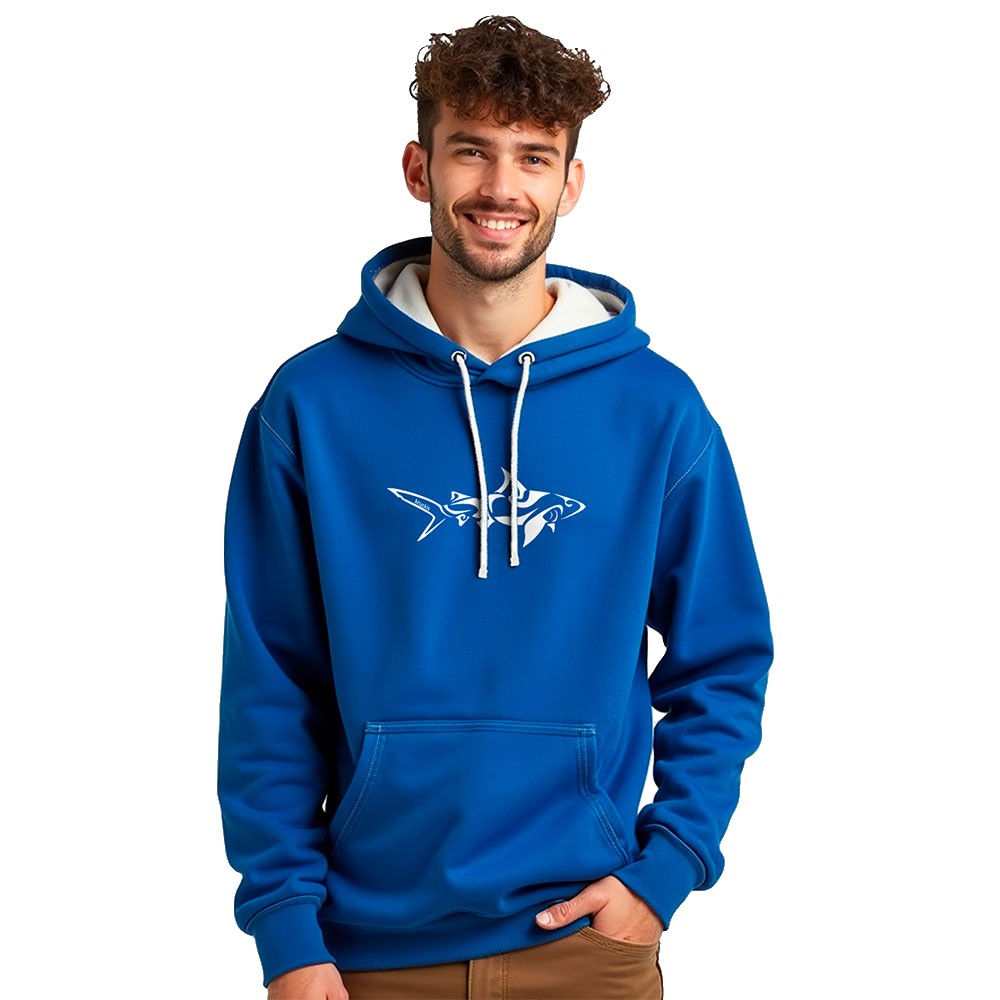 Bild von Kruskis Shark Tribal Two-colour Hoodie Blau M Mann