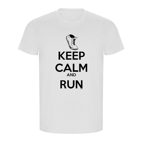 Bild von Kruskis Keep Calm And Run Eco Kurzarm-T-Shirt – Umweltfreundlich und stylisch