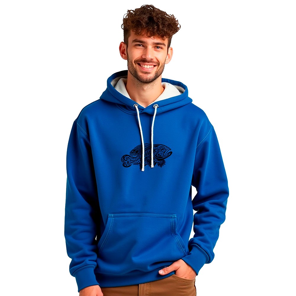 Bild von Kruskis Grouper Tribal Two-colour Hoodie Blau 3XL Mann