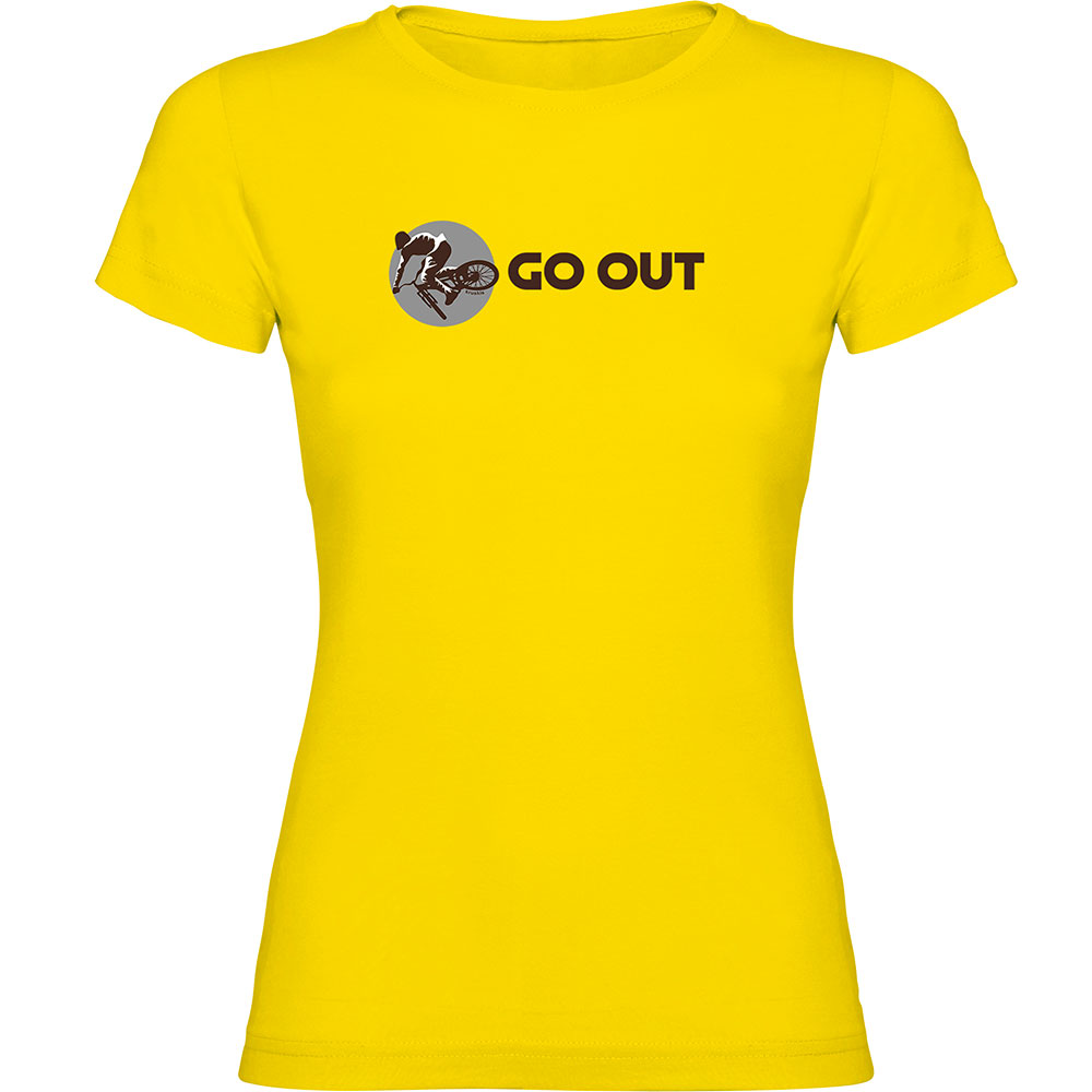 Bild von Kruskis Go Out Short Sleeve T-shirt Gelb L Frau