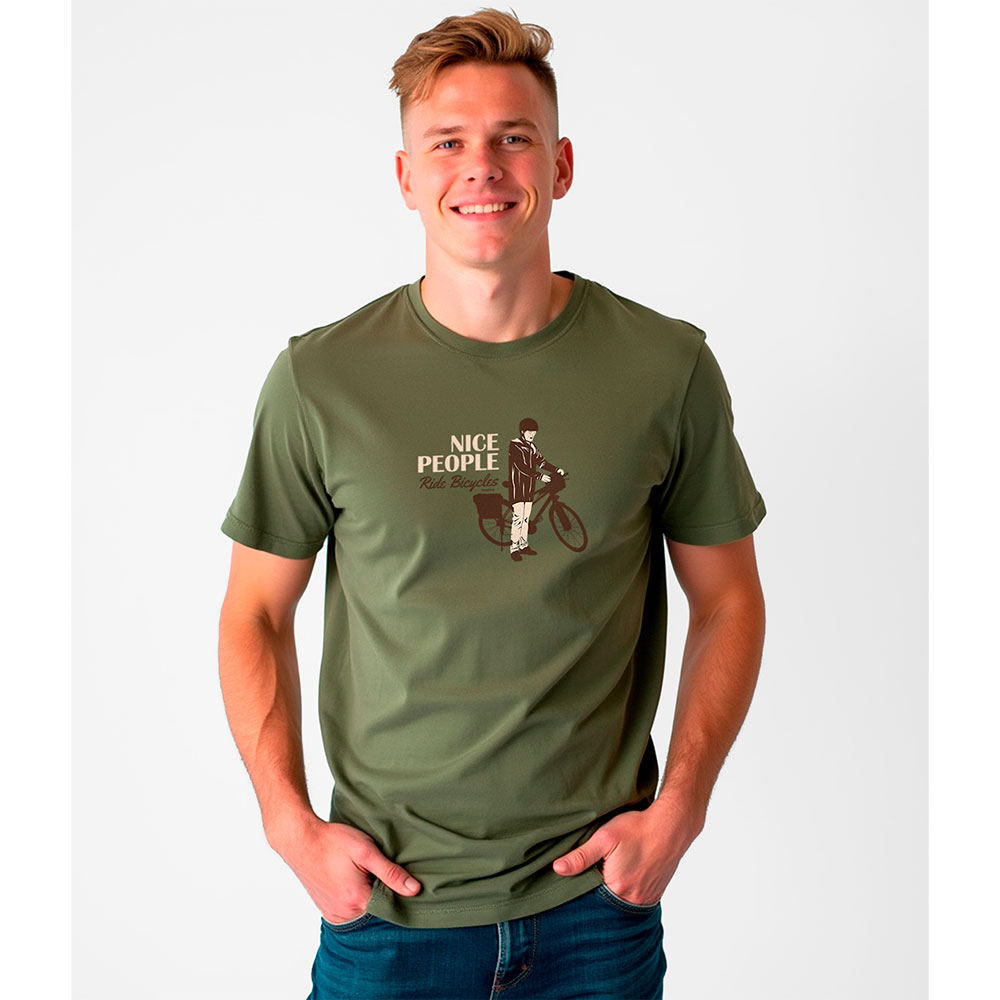 Bild von Kruskis Nice People Short Sleeve T-shirt Grün,Grau L Mann