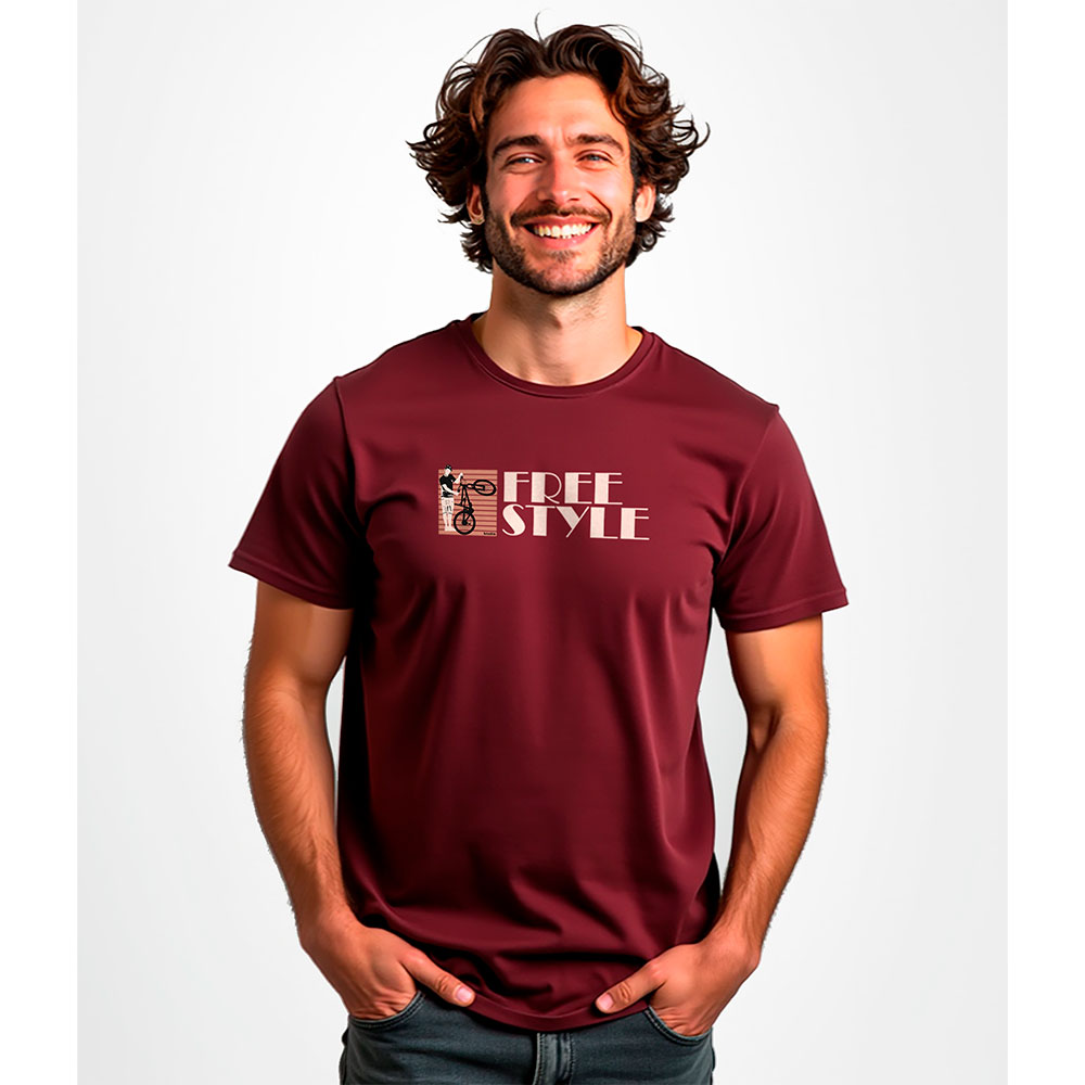 Bild von Kruskis Freestyle Short Sleeve T-shirt Rot XL Mann