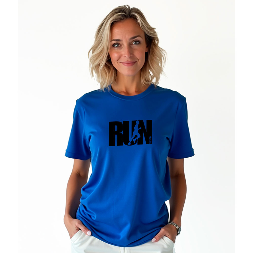 Bild von Kruskis Word Run Short Sleeve T-shirt Blau S Frau