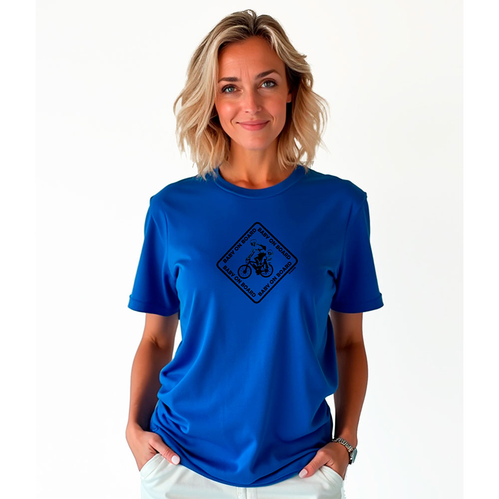 Bild von Kruskis Baby On Board Short Sleeve T-shirt Blau 2XL Frau