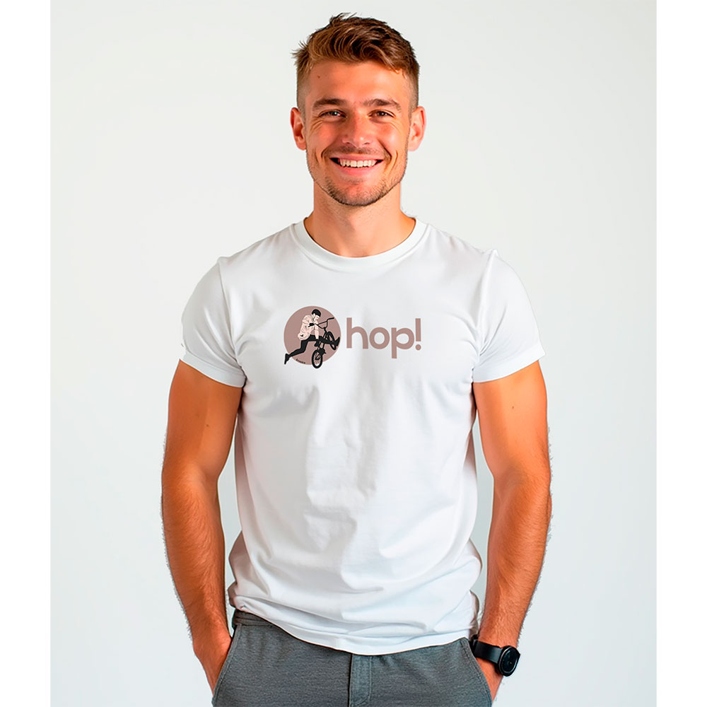 Bild von Kruskis Hop Short Sleeve T-shirt Weiß M Mann