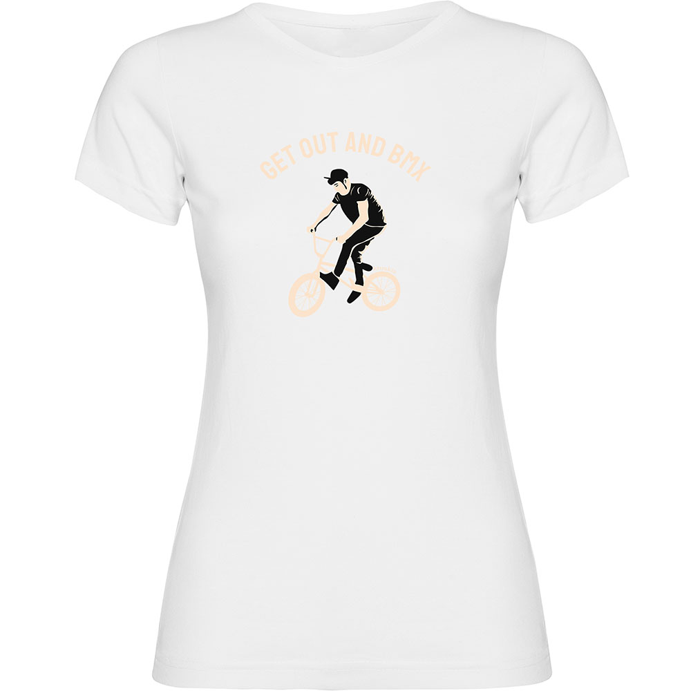Bild von Kruskis Get Out And Bmx Short Sleeve T-shirt Weiß XL Frau