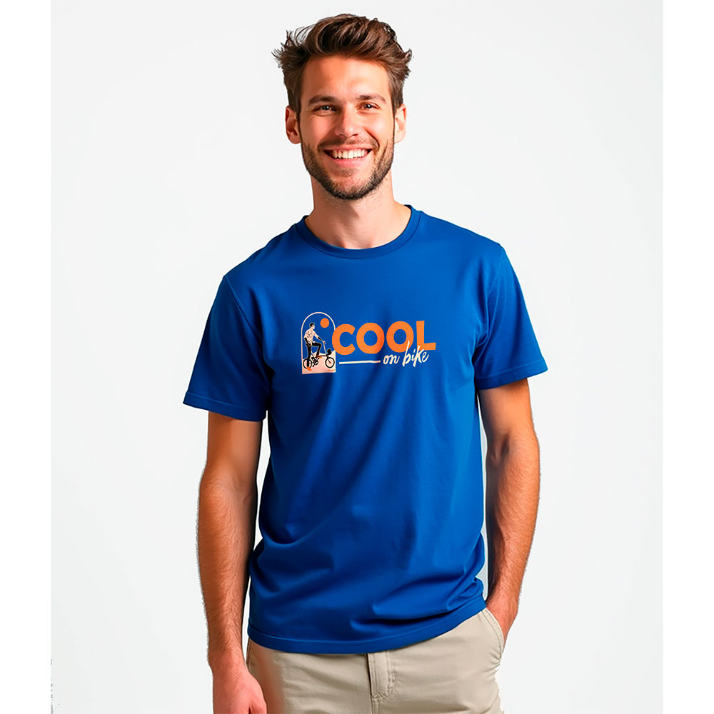 Bild von Kruskis Cool On Bike Short Sleeve T-shirt Blau L Mann