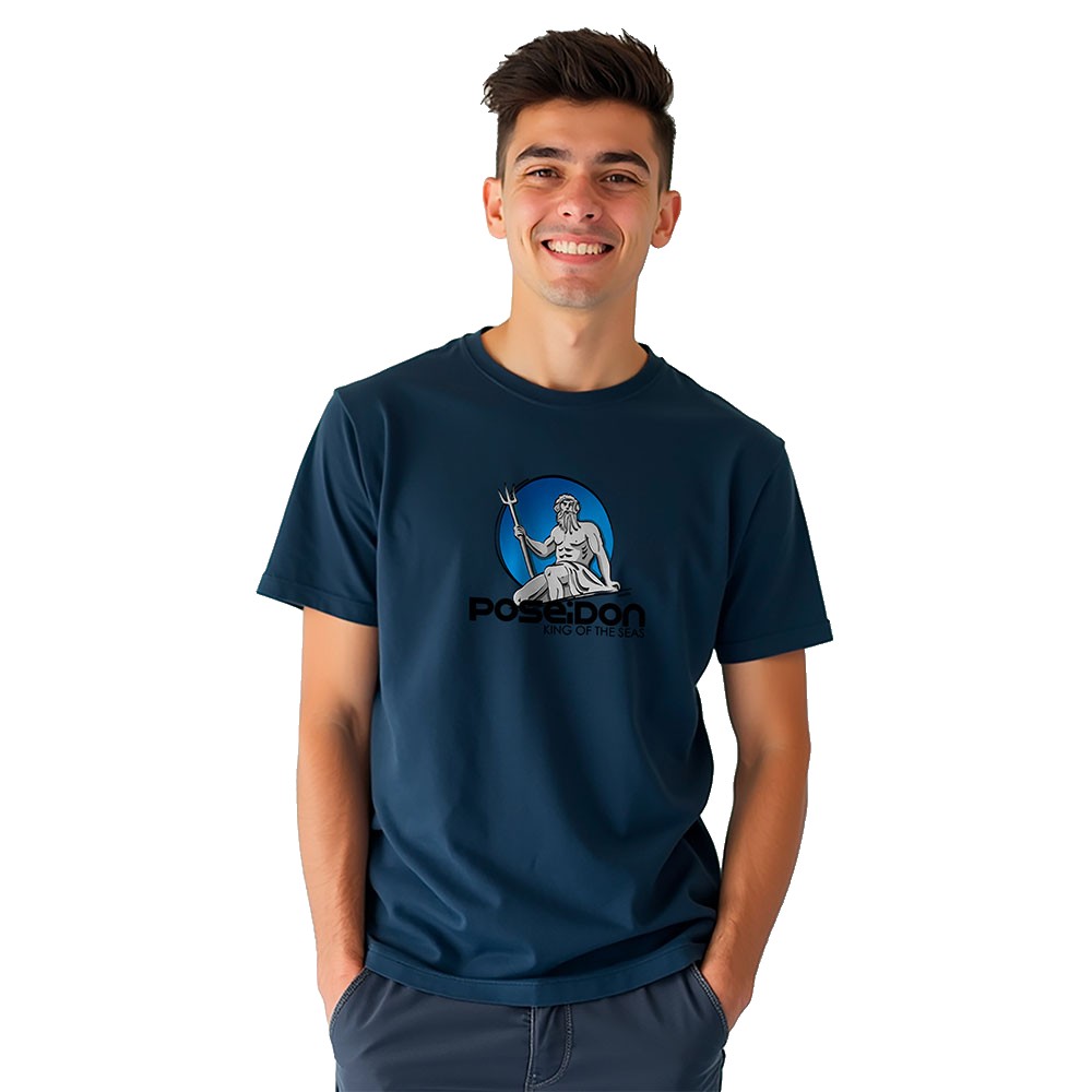 Bild von Kruskis Poseidon Short Sleeve T-shirt Blau M Mann