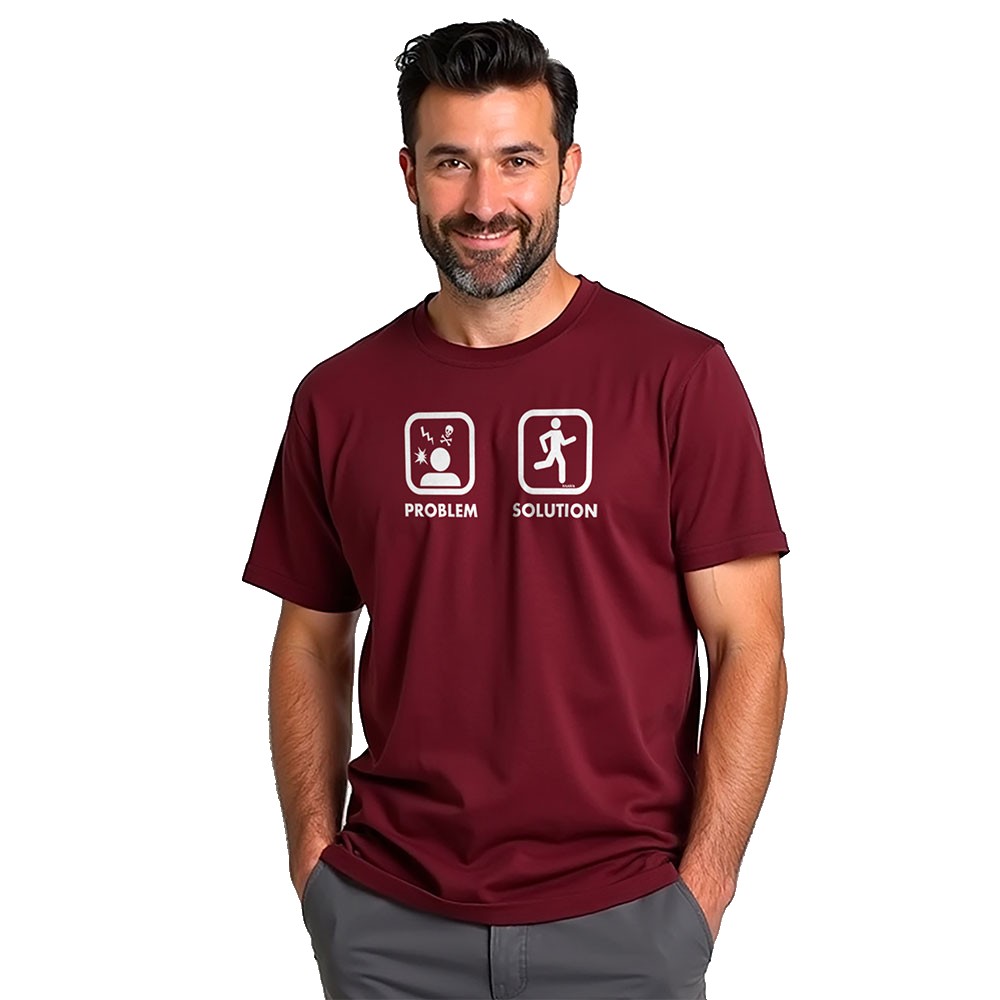 Bild von Kruskis Problem Solution Run Short Sleeve T-shirt Rot S Mann