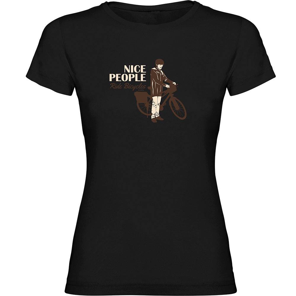 Bild von Kruskis Nice People Short Sleeve T-shirt Schwarz S Frau