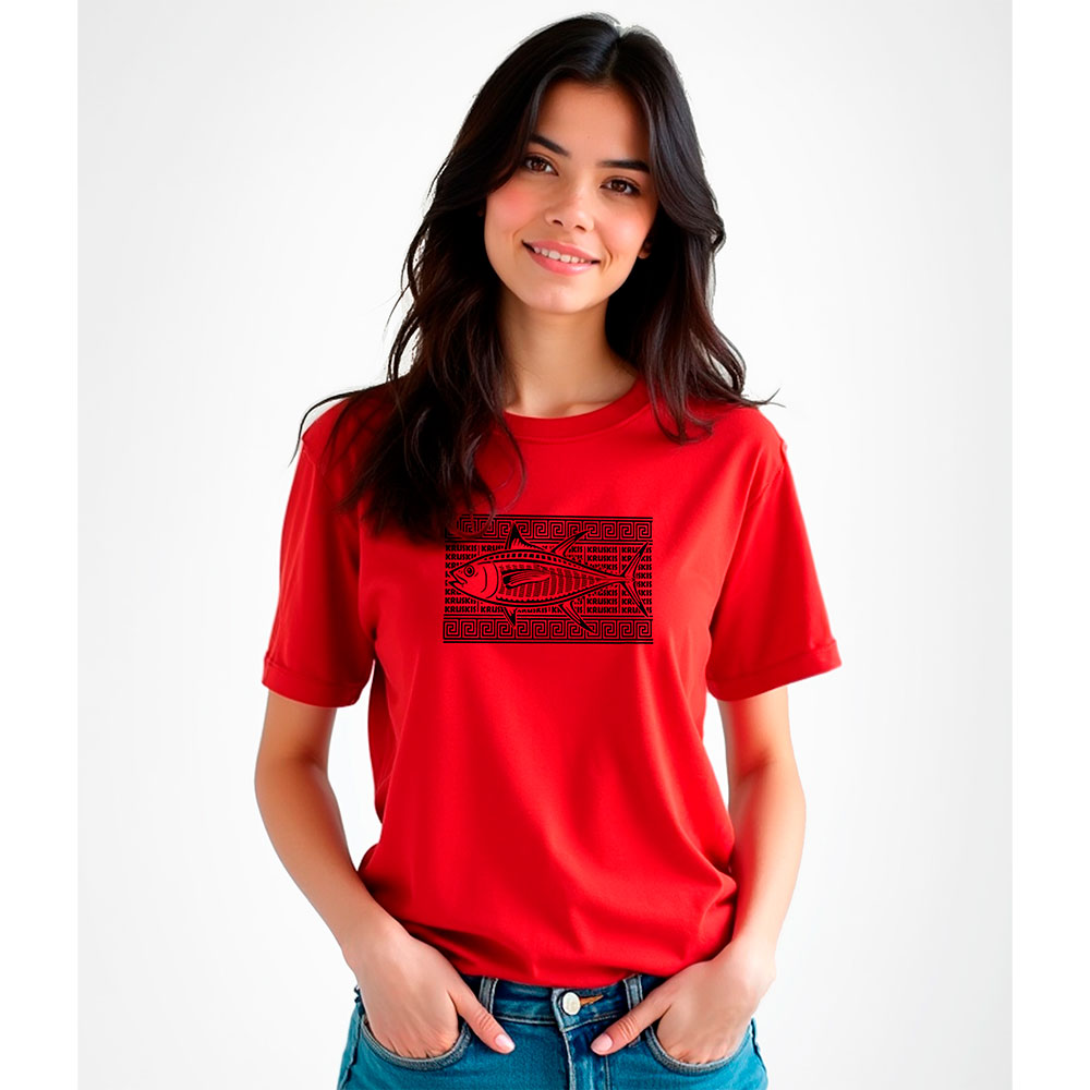 Bild von Kruskis Tuna Tribal Woman Short Sleeve T-shirt Rot M Mann