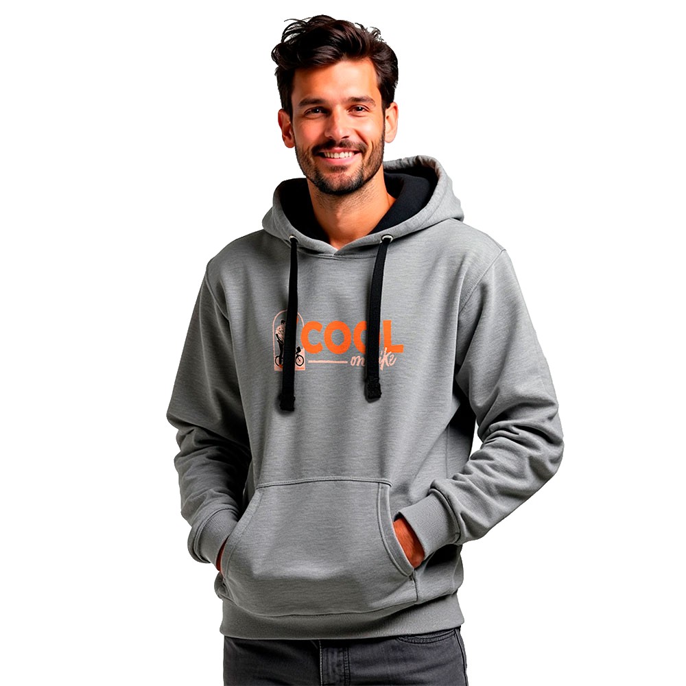 Bild von Kruskis Cool On Bike Two-colour Hoodie Grau L Mann