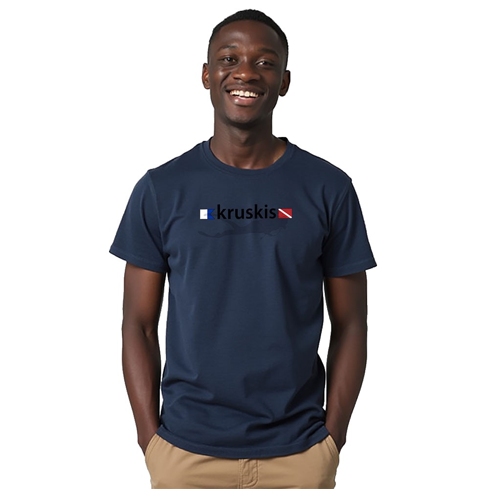 Bild von Kruskis Diver Flags Short Sleeve T-shirt Blau S Mann