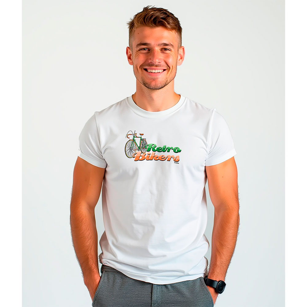 Bild von Kruskis Retro Bikers Eco Short Sleeve T-shirt Weiß 2XL Mann