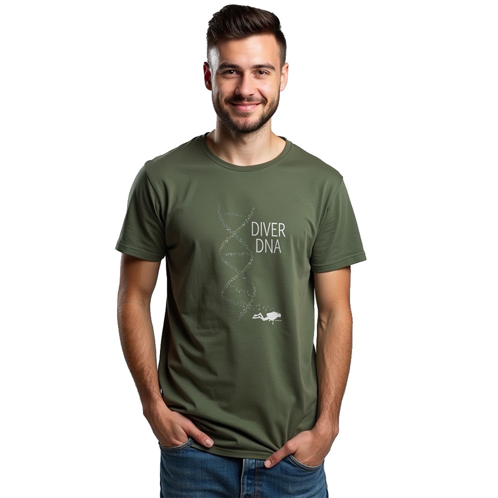 Bild von Kruskis Diver Dna Short Sleeve T-shirt Grün M Mann
