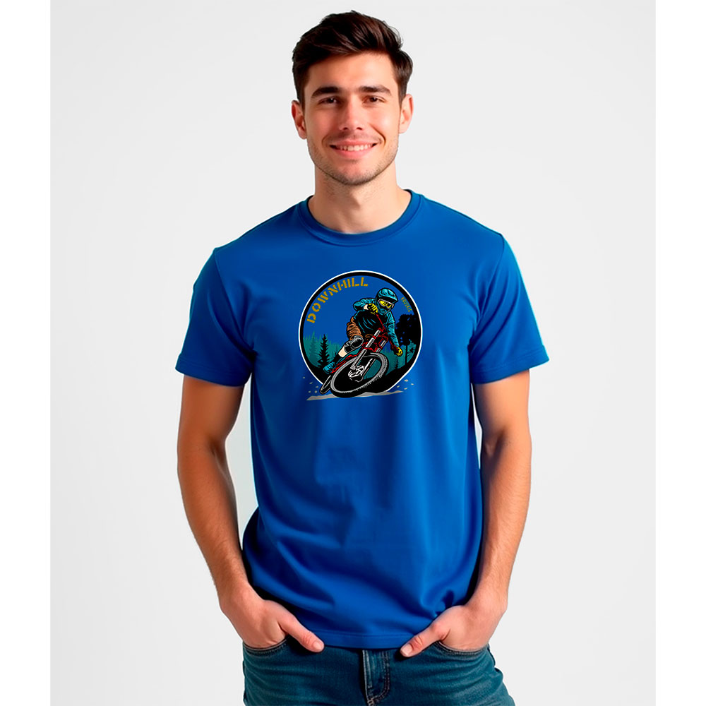 Bild von Kruskis Downhill Rider Short Sleeve T-shirt Blau XL Mann