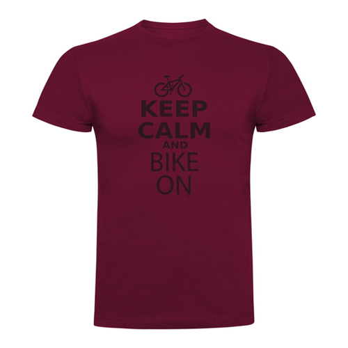 Bild von Kruskis Keep Calm And Bike On Kurzarm-T-Shirt