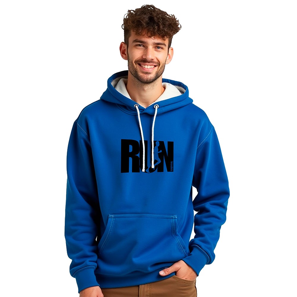 Bild von Kruskis Word Run Two-colour Hoodie Blau M Mann