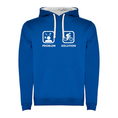 Bild von Kruskis Problem Solution Bike Two-colour Kapuzenpullover