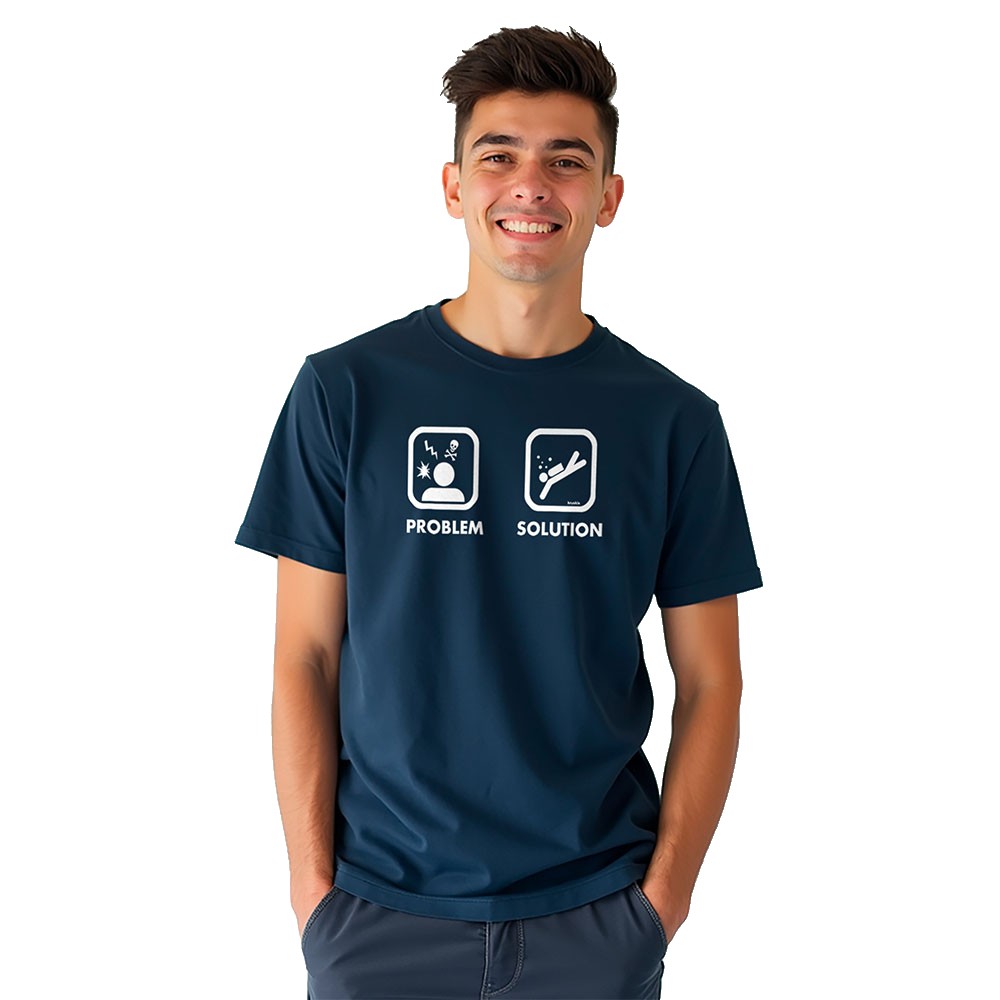 Bild von Kruskis Problem Solution Dive Short Sleeve T-shirt Blau L Mann