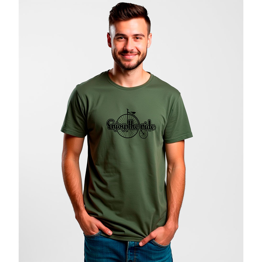 Bild von Kruskis Enjoy The Ride Short Sleeve T-shirt Grün L Mann