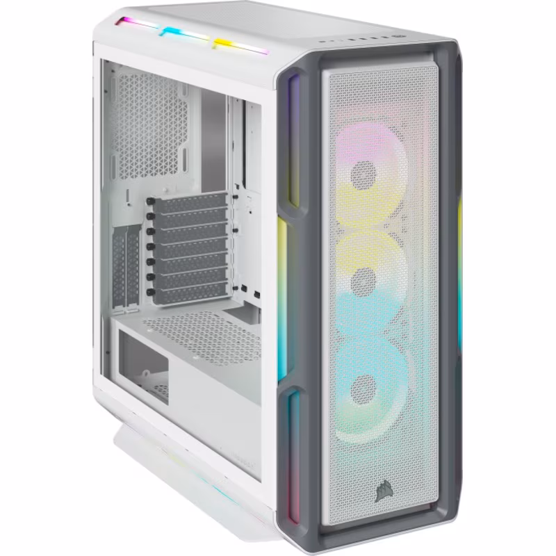 Bild von Corsair iCUE 5000T RGB Mid-Tower ATX Gaming Gehäuse weiß TG CC-9011231-WW
