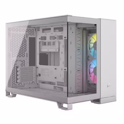 Bild von Corsair 2500X RGB - Micro Tower - PC - Weiß - ATX - 120,140,240,280,360 mm - 304 mm (CC-9011268-WW)