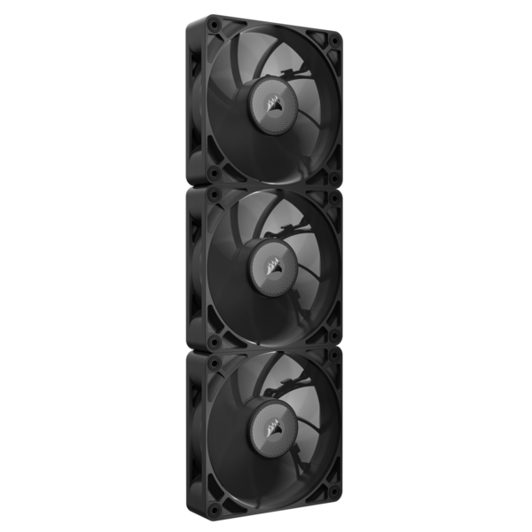 Bild von Corsair RX MAX Series, iCUE LINK RX120 MAX, 120mm Fan, Triple Fan Kit (120 mm, 3 x), PC Lüfter, Schwarz