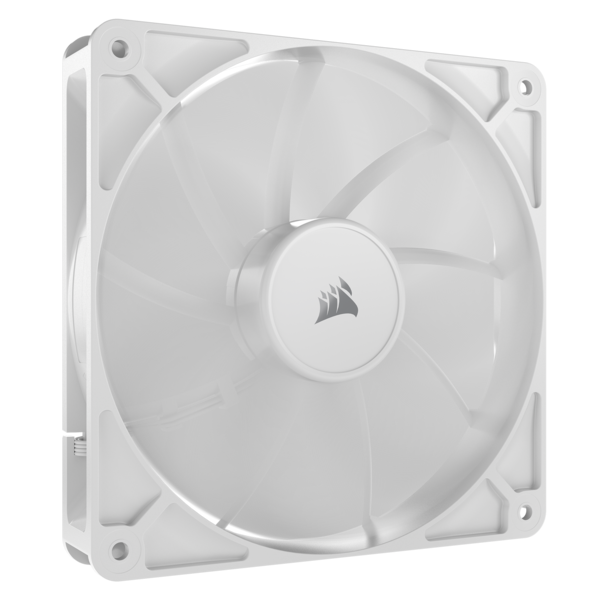 Bild von CORSAIR RS140 140mm PWM-Lüfter – Daisy-Chain-Verbindung – Geräuscharm – Magnetisches Dome-Lager – Doppelpack – Weiß