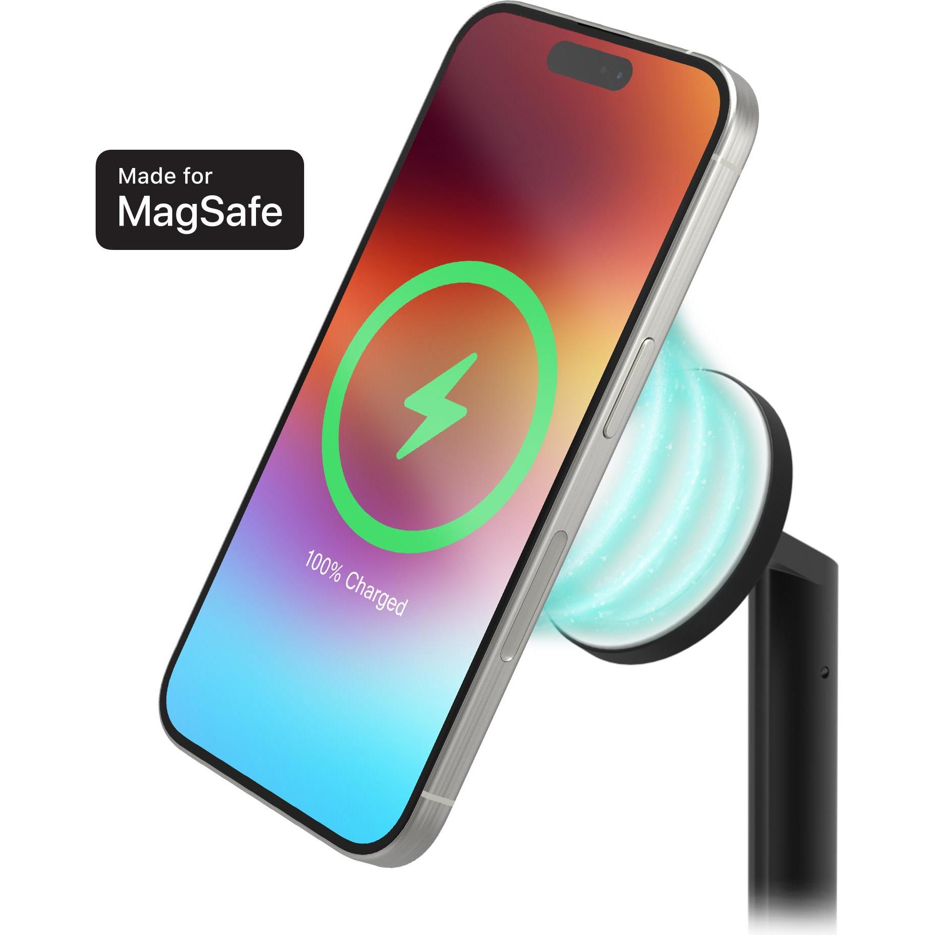 Bild von Zagg Mophie MagSafe 3in1 Charging Stand (15 W), Wireless Charger, Schwarz