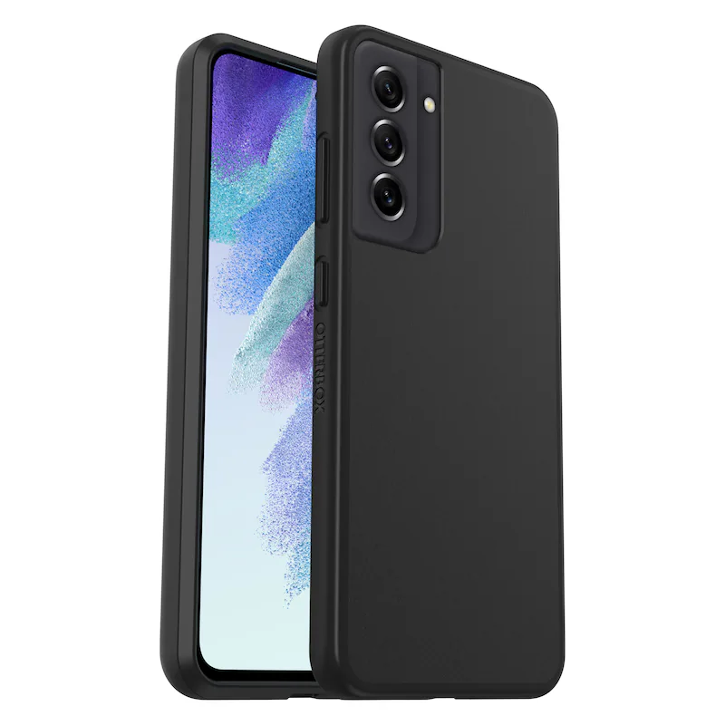 Bild von OtterBox React Series - Hintere Abdeckung für Mobiltelefon - Polyurethan, Polycarbonat - Schwarz - für Samsung Galaxy S21 FE 5G