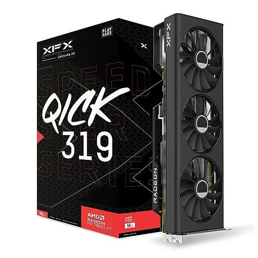 Bild von XFX Speedster QICK 319 Radeon RX 7800 XT Core Edition - 16GB GDDR6, 1x HDMI, 3x DP