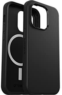 Bild von OtterBox Symmetry Plus - Hintere Abdeckung für Mobiltelefon - für MagSafe - kompatibel mit MagSafe - Polycarbonat, Kunstfaser, 50 % recycelter Kunststoff - Schwarz - elegantes Design - für Apple iPhone 14 Pro