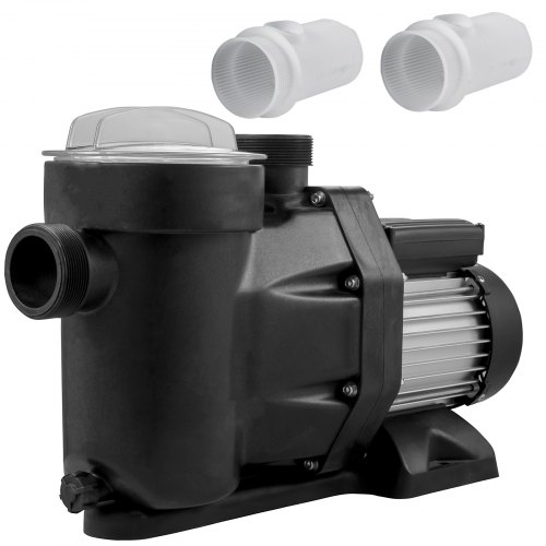 Bild von VEVOR Schwimmbadpumpe 750 W 1 Ps Poolpumpen Max. Durchfluss 19200 L/H Filterpumpe Geschwindigkeit 3450 U/min Umwälzpumpe Max. Temperatur 50° C