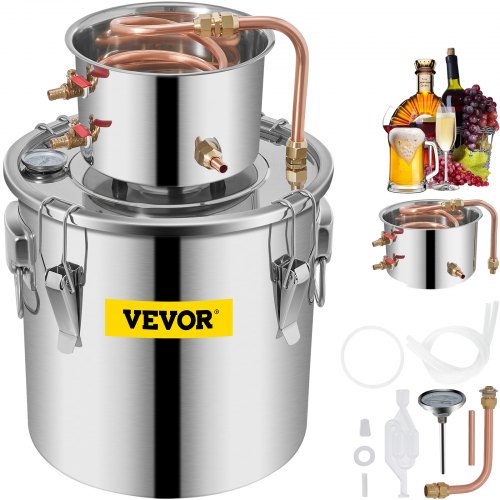 Bild von VEVOR Alkohol Destillieranlage Destilliergerät 11,4 L Haus Wein Destillierpumpe Destiller Zubehör
