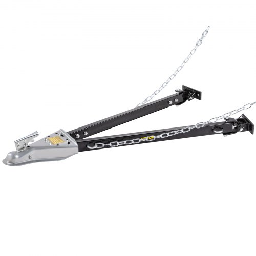 Bild von VEVOR Anhängerkupplung 2268 kg Anhängelast mit Kettenstoßstangenmontierte Universal-Anhängerkupplung aus pulverbeschichtetem Stahl mit verstellbarer Breite von 28–108 cm ideal für Wohnmobil-Anhänger
