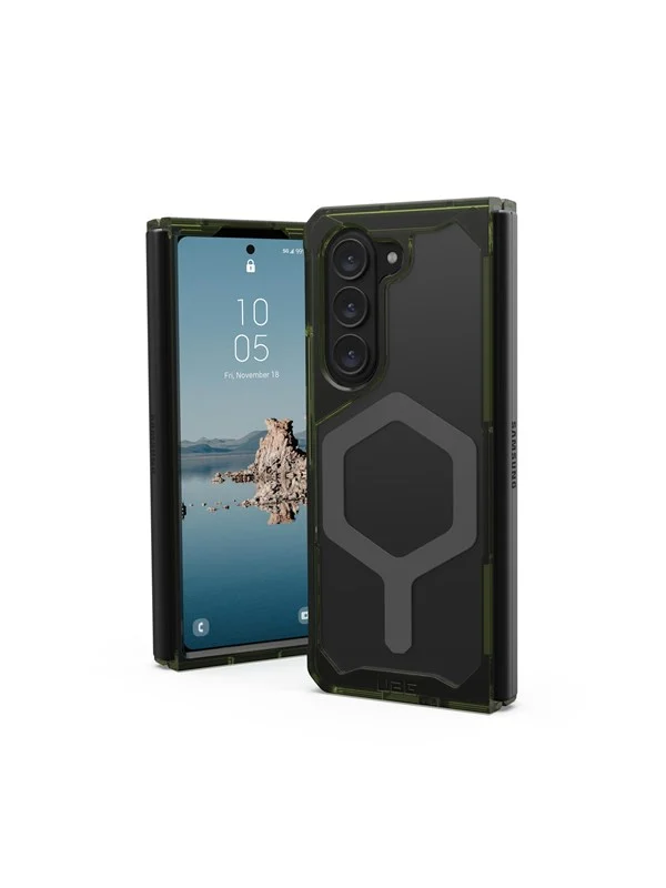 Bild von URBAN ARMOR GEAR UAG Schutzhülle für Samsung Galaxy Z Fold 5 (2023) Plyo Pro, Olive/transparent [Made for Samsung Zertifiziert, Sturzfest nach US-Army Standard, Kompatibel mit Qi Wireless Charging]