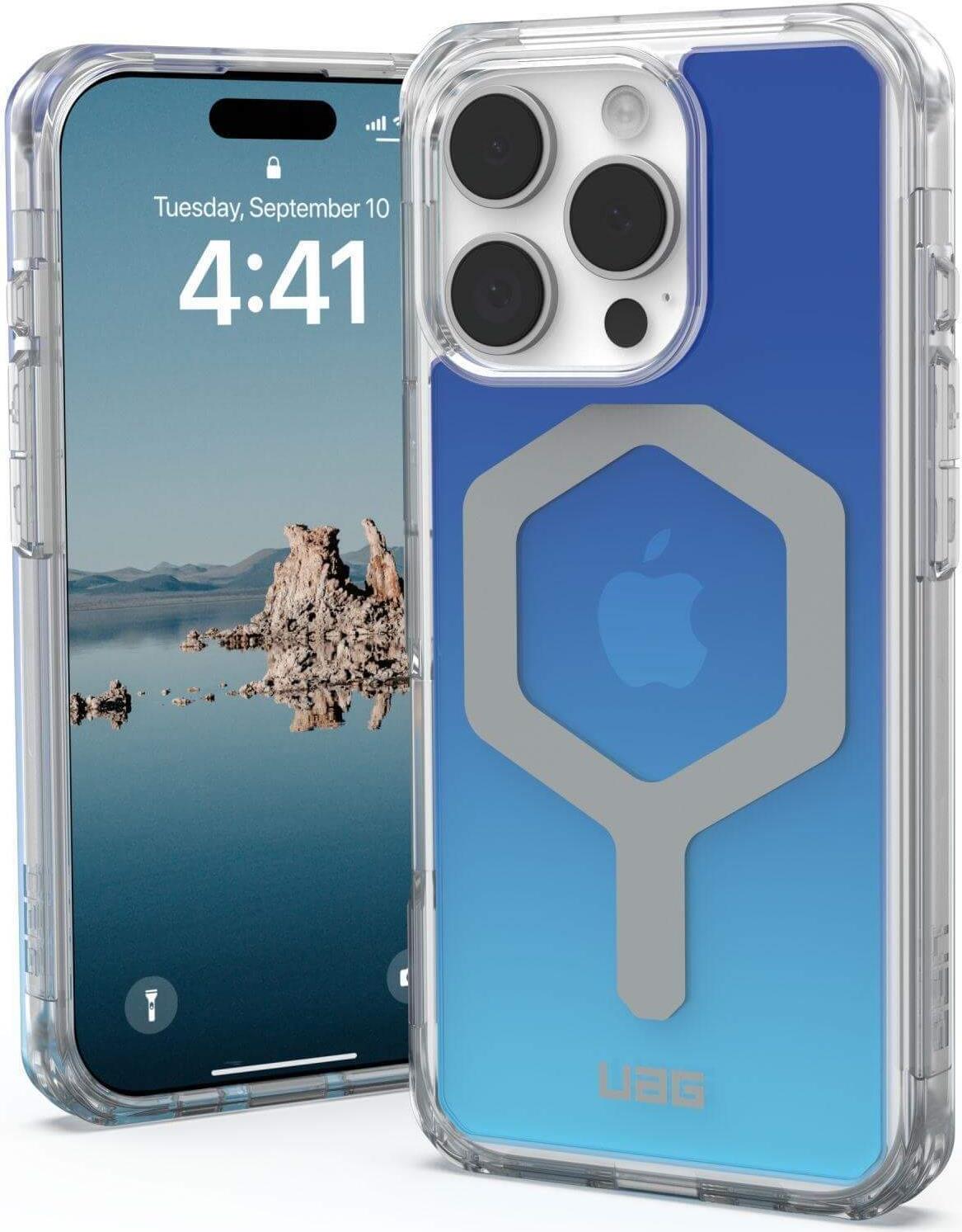 Bild von UAG Urban Armor Gear Plyo MagSafe Case - Apple iPhone 16 Pro - blau/transparent/Ombre - 114480115E5E (114480115E5E)