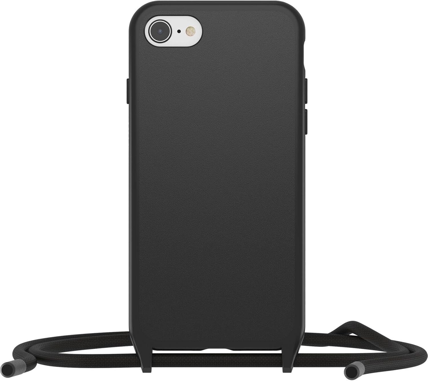 Bild von OtterBox React Necklace Hülle für iPhone 7/8/SE 2020/SE 2022, ultraschlanke, schützende Hülle mit Verstellbarer und Abnehmbarer Handykette, Getestet nach Militärstandard, Schwarz