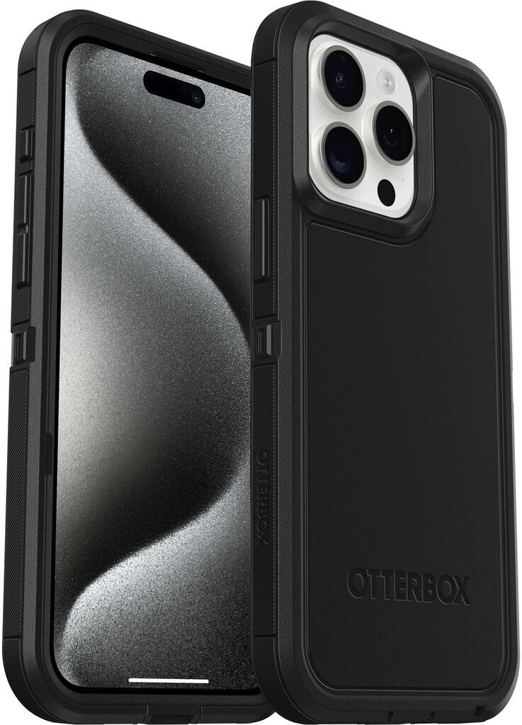 Bild von OtterBox Defender XT Hülle für iPhone 15 Pro Max mit MagSafe, stoßfest, Ultra-robust, schützende Hülle, 5X getestet nach Militärstandard, Schwarz