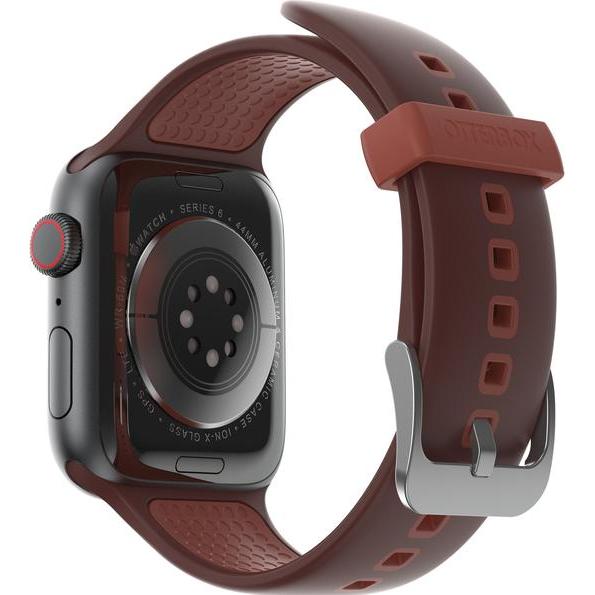 Bild von OtterBox Watch Band für Apple Watch 45/44/42mm (42 mm, 45 mm, 44 mm, Silikon, Watch Series 3 38mm, Apple Watch Series 10), Uhrenarmband, Braun