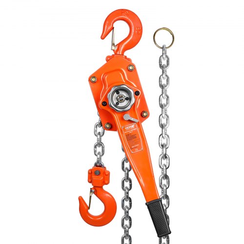 Bild von VEVOR Ratschenzug Stahl 3T Belastbarkeit Flaschenzug Hebezug 2,8m Hubhöhe Hebelzug Ф10x30mm Hubkettengröße Kettenzug 320N Zugkraft Strapazierfähige Doppelklinken-Bremse Ratschenkettenzug