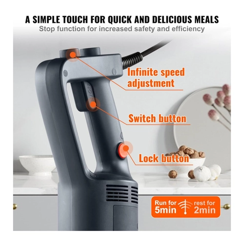 Bild von VEVOR Pürriermixer 500 W – Hochleistungs-Stabmixer für jede Küche