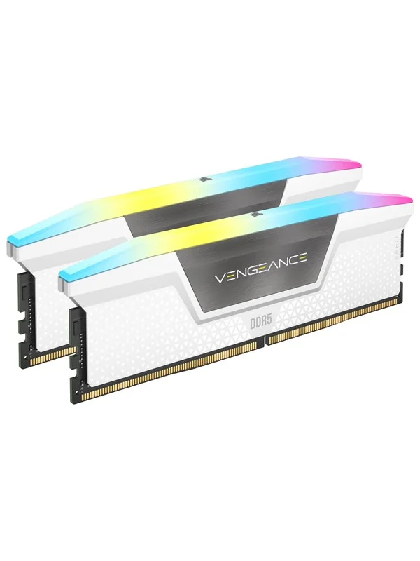 Bild von Corsair Vengeance RGB DDR5-6000 - 32GB - CL36 - Dual Channel (2 pcs) - AMD EXPO & Intel XMP - Weiß mit RGB