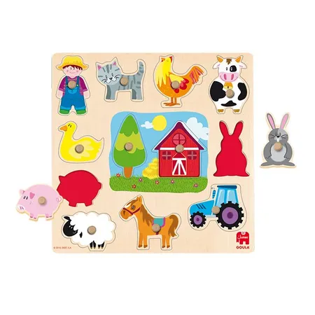 Bild von Goula Puzzle, Puzzleteile, Kinder Puzzle aus Holz Goula 53025 (12 pcs)