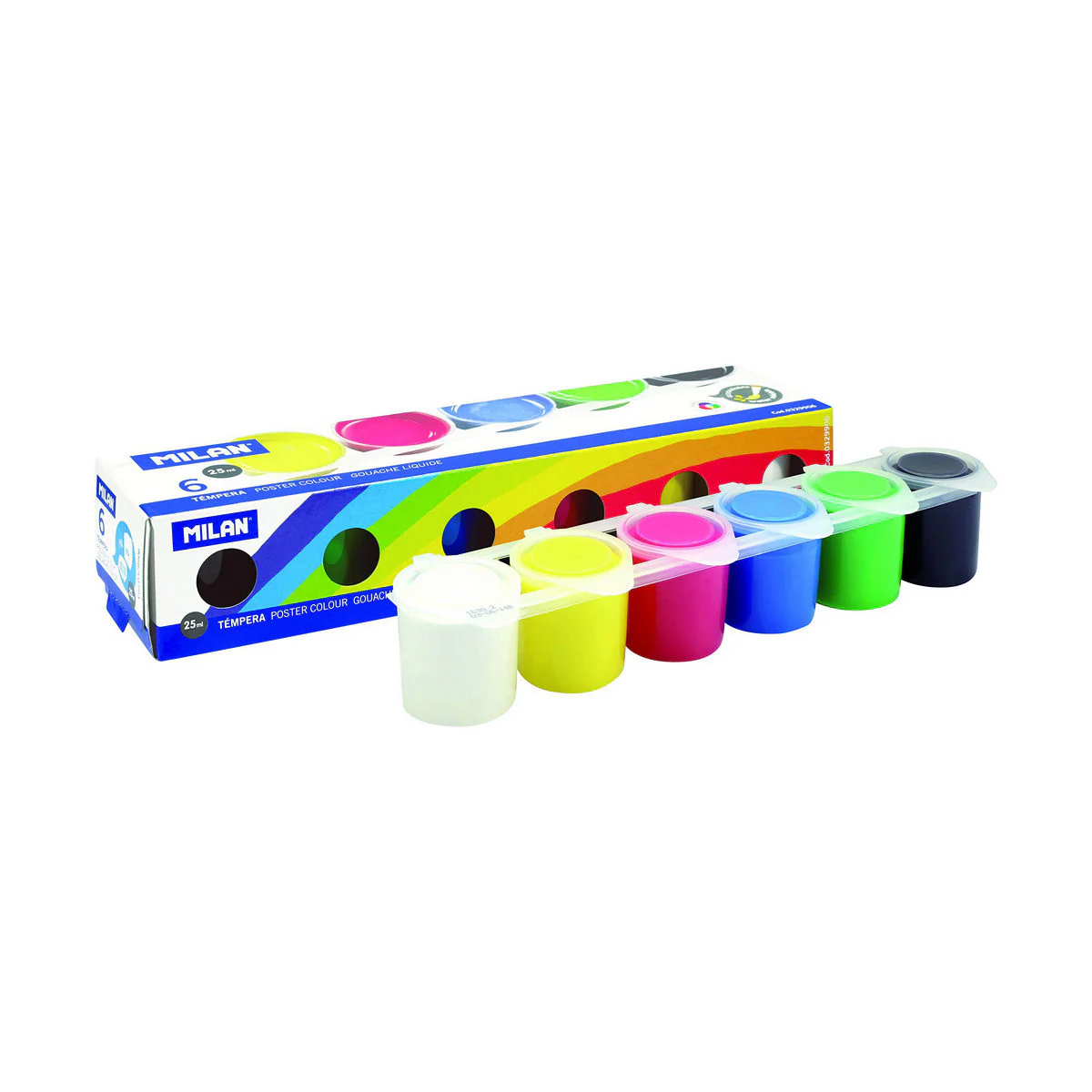Bild von Tempera Milan Blau Weiß Bunt Farbe