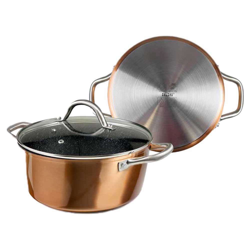 Bild von Ibili Natura Copper 28 Cm Stewpot Silber