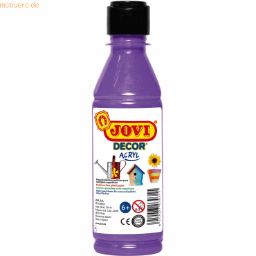 Bild von Jovi, Künstlerfarbe + Bastelfarbe, Acrylfarbe Jovicolor violett 250ml Flasche (WDA060, 250 ml)