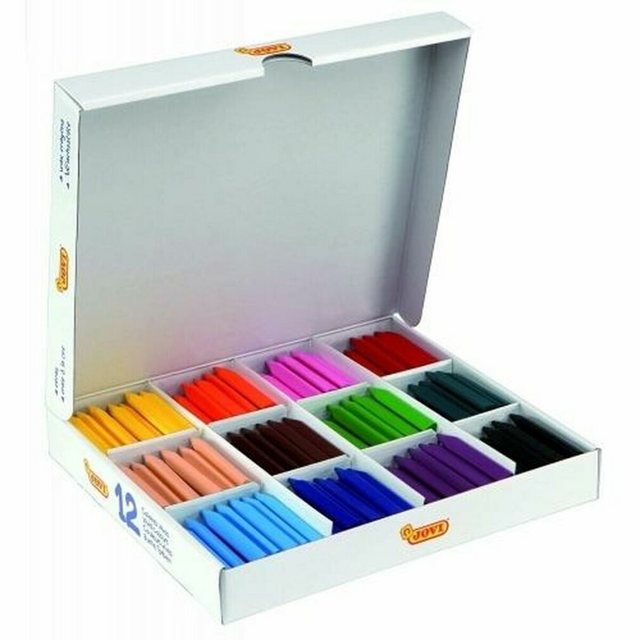 Bild von Jovi, Malstifte, Jumbo Easy Grip Sparbox Wachsmalstifte farbsortiert, 300 St. (Mehrfarbig, 300 x)