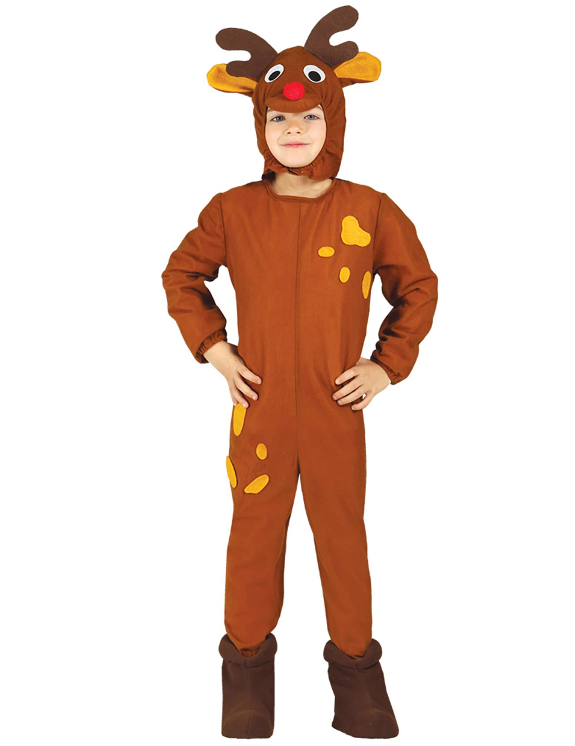 Bild von Rentier-Kostüm für Kinder Weihnachten-Overall braun